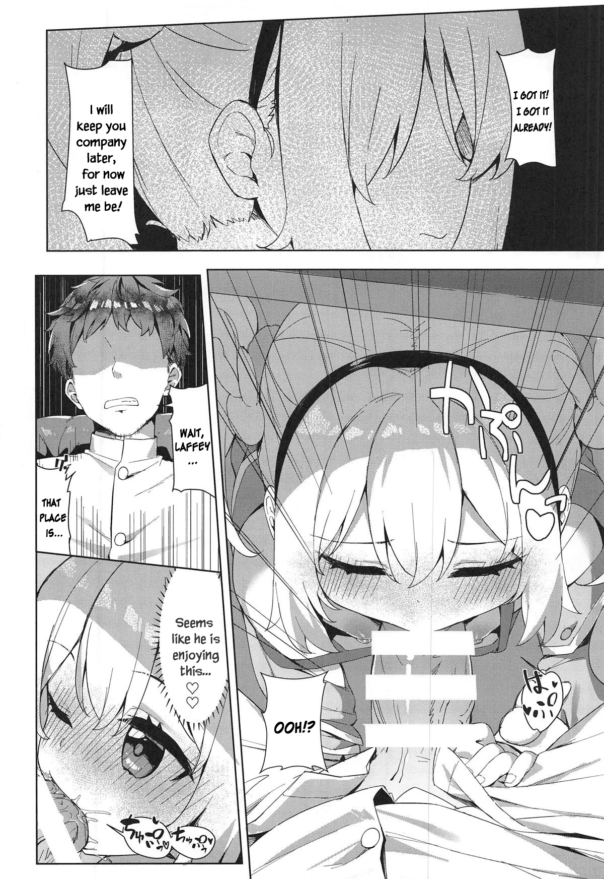 Laffey and Commander Flirt and Have Sex In Their Room porn comic picture 7