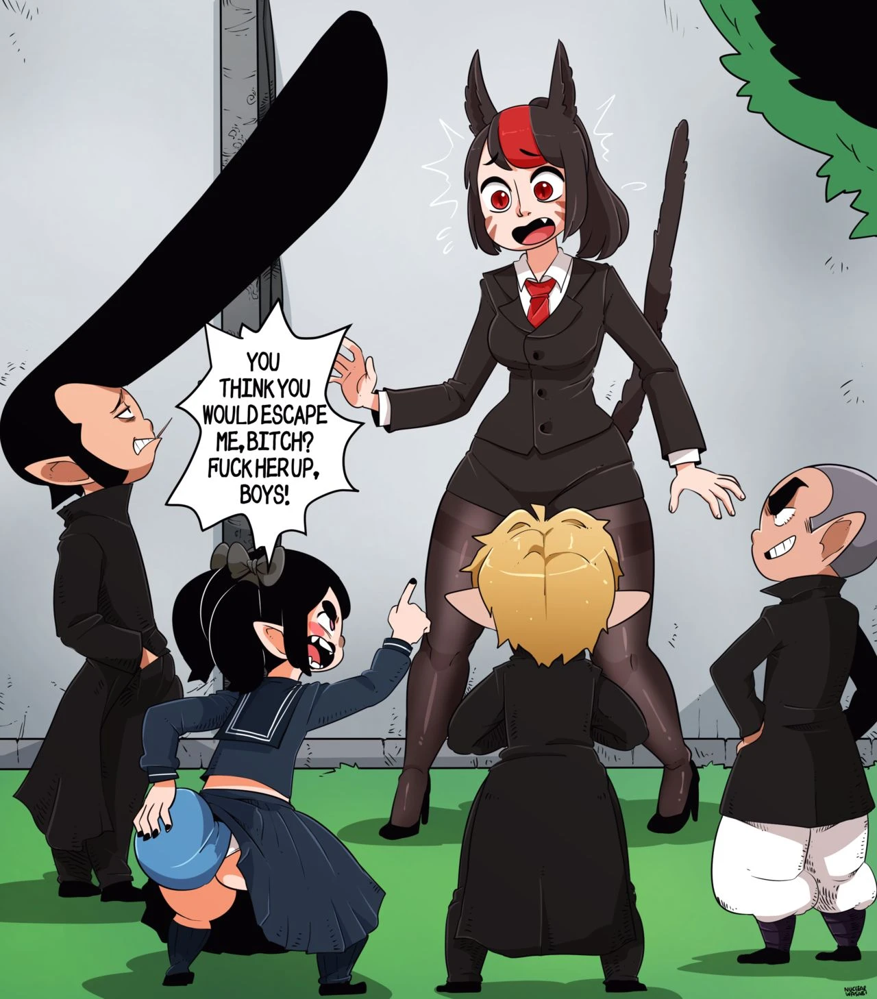 Lalafell vs Miqo'te porn comic picture 3