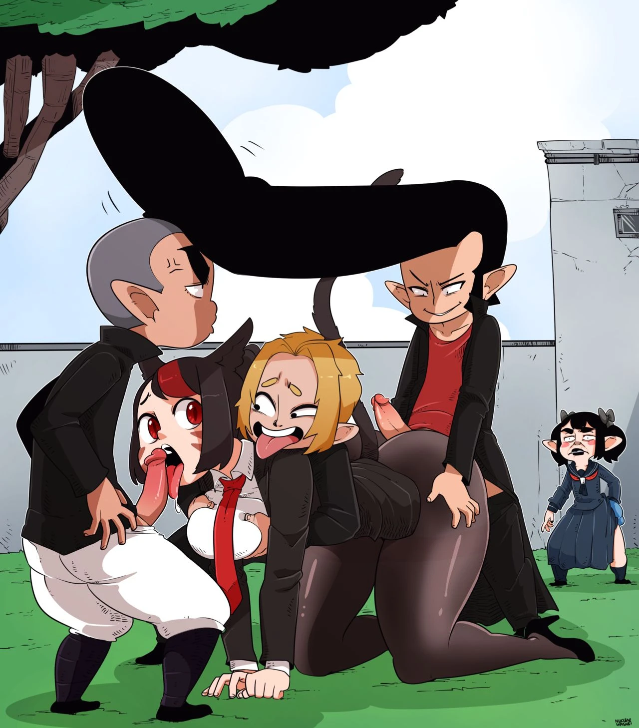 Lalafell vs Miqo'te porn comic picture 4