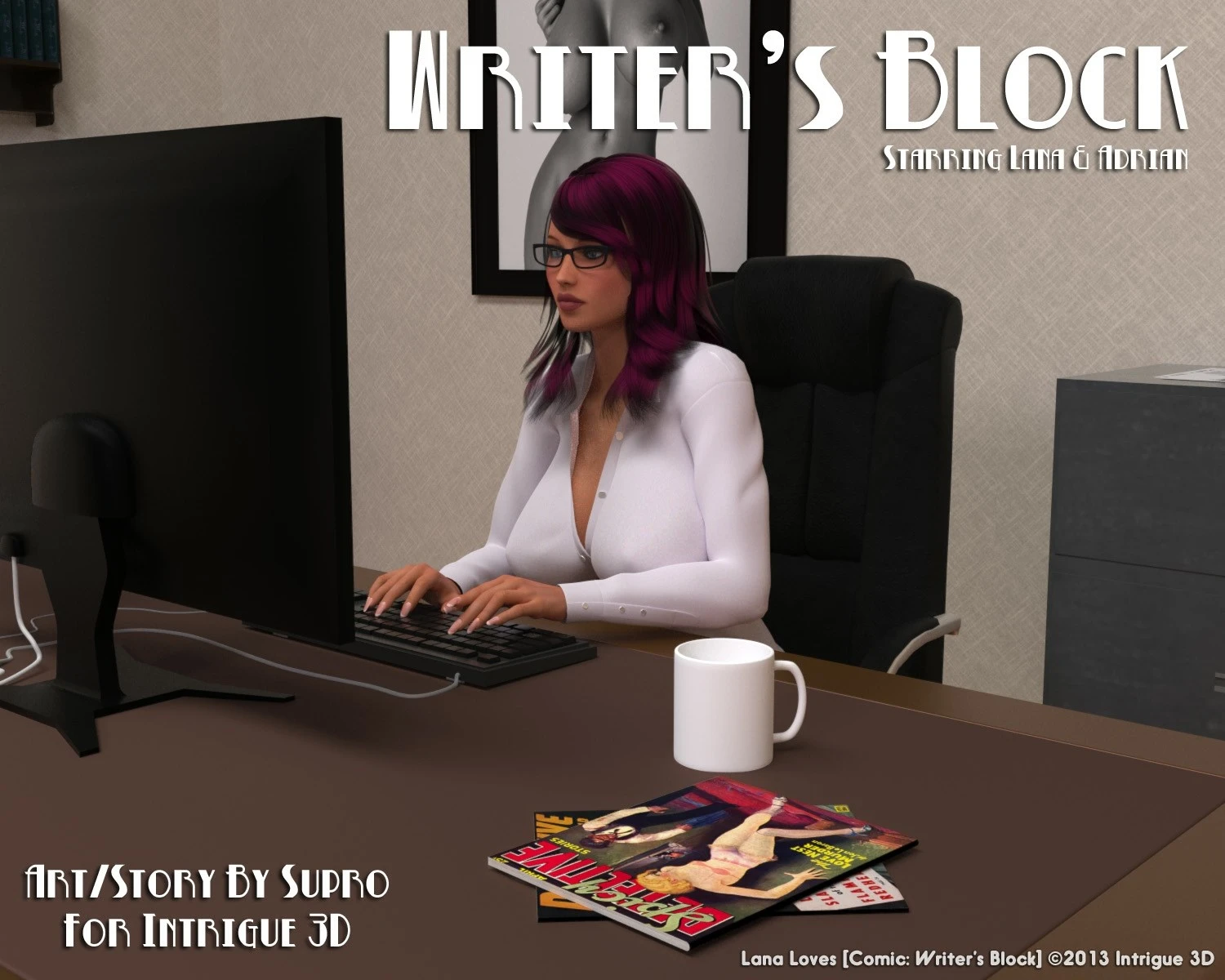Lana Loves Writer’s Block porn comic picture 1