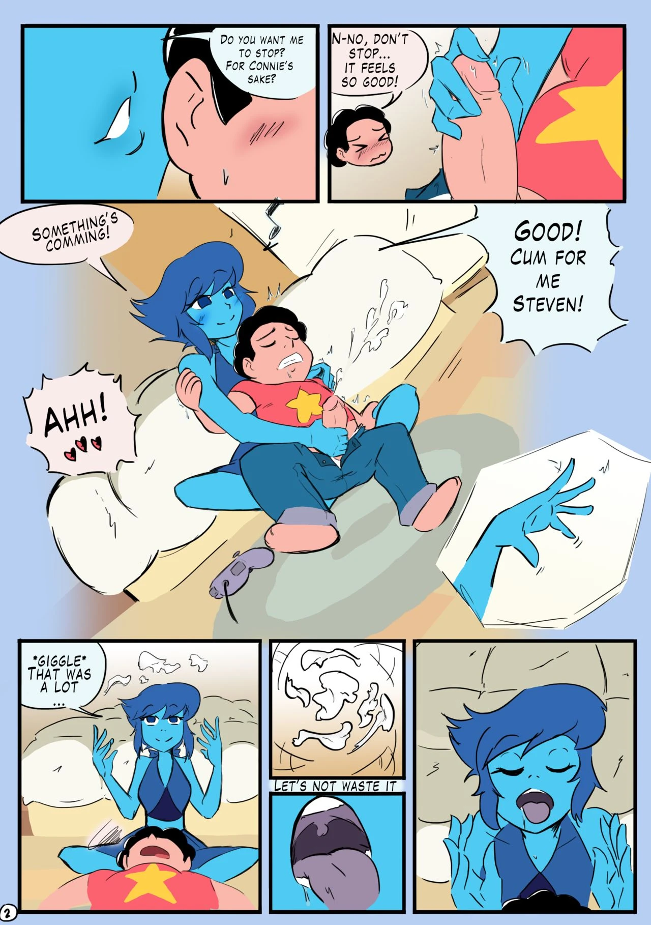 Lapis x Steven porn comic picture 2
