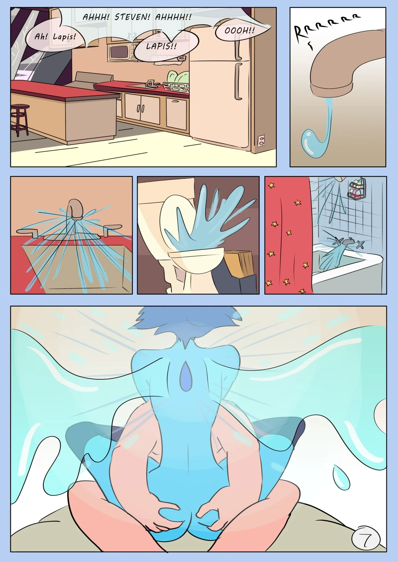 Lapis x Steven porn comic picture 7