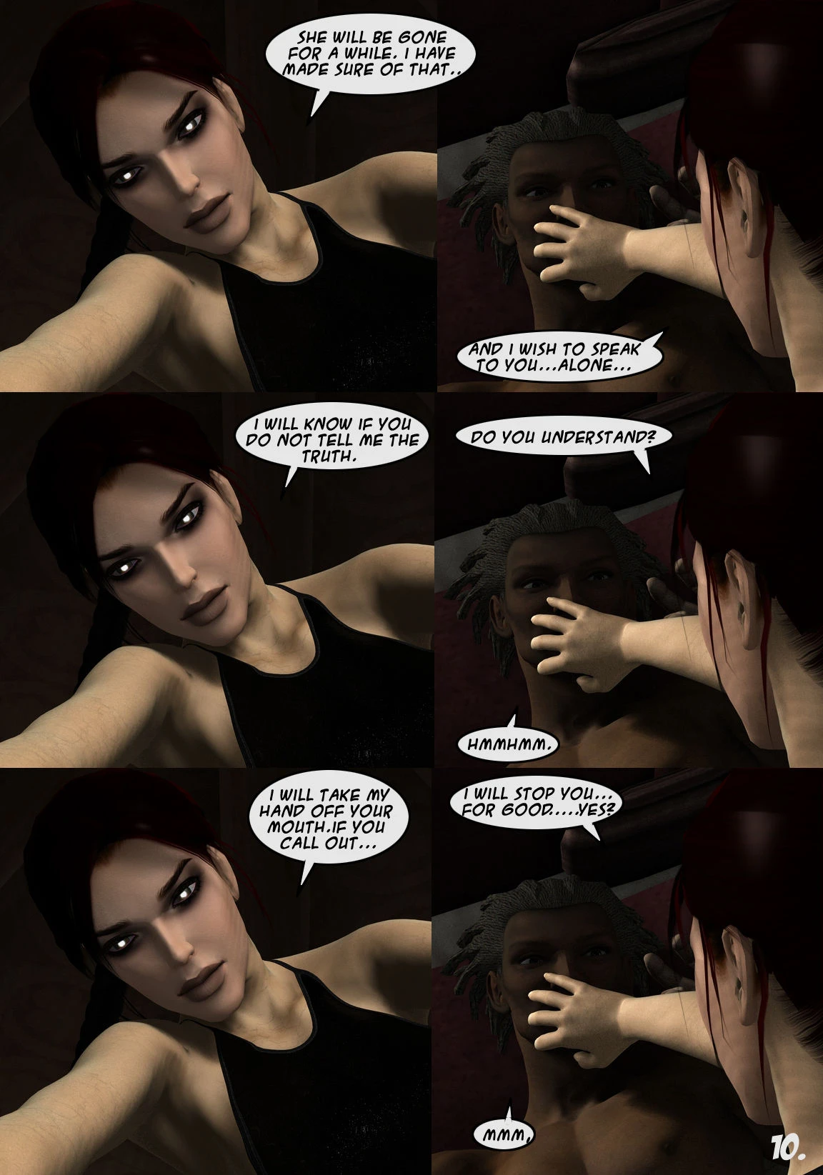 Lara Croft and Doppelganger porn comic picture 10