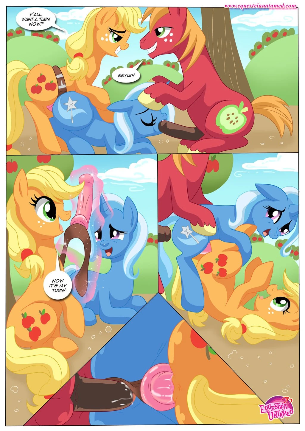 Lending a helping hoof porn comic picture 11