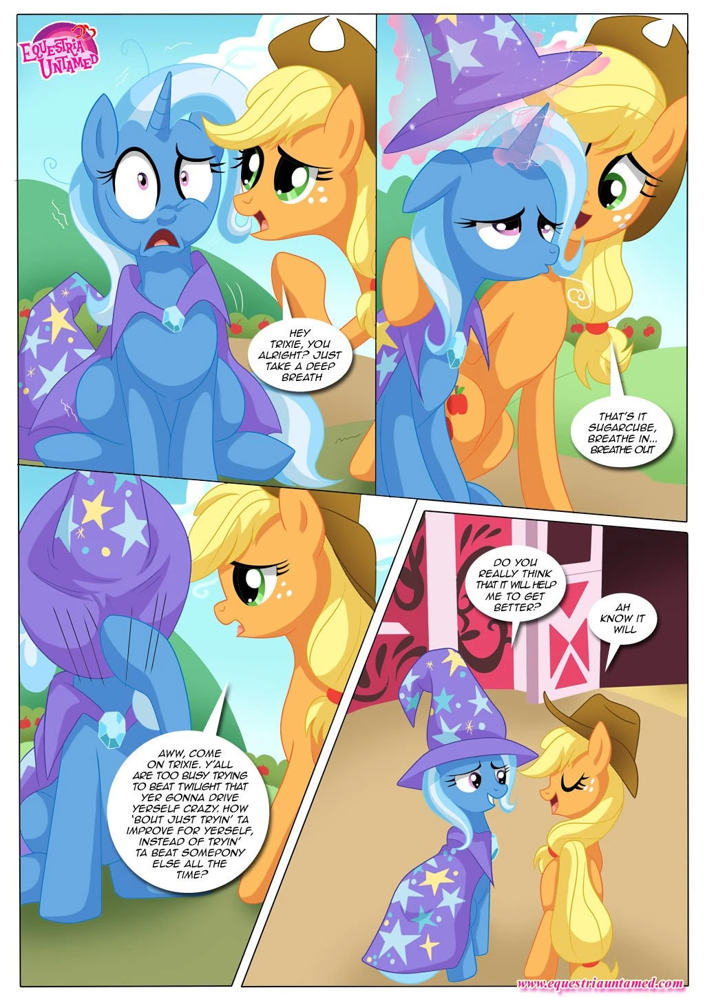 Lending a helping hoof porn comic picture 3