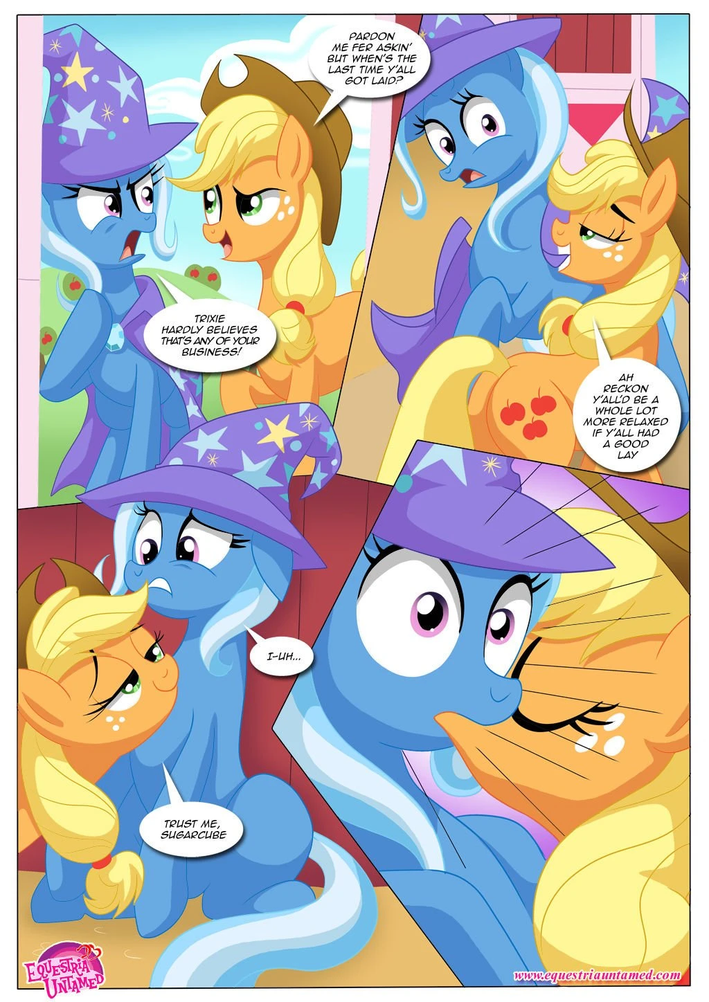 Lending a helping hoof porn comic picture 4