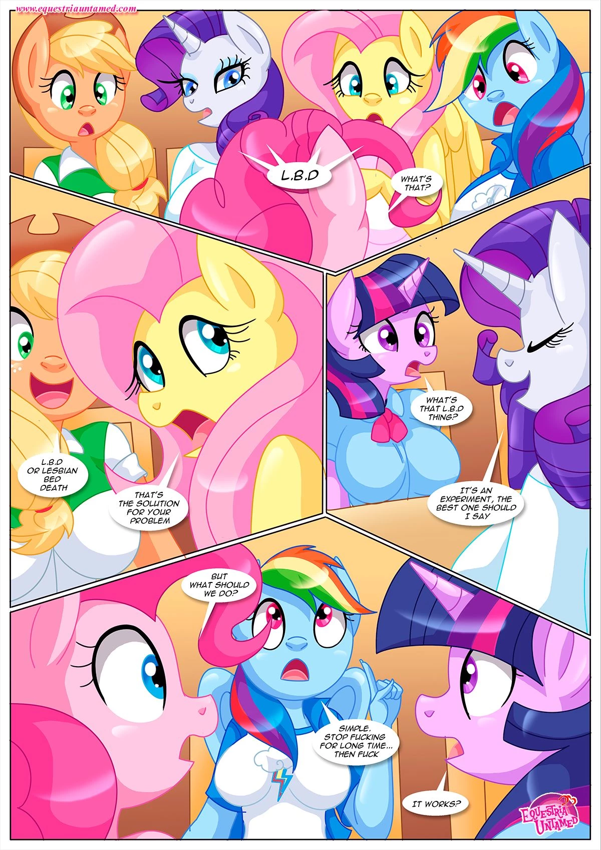 Lesbian bed death makes lesbians go crazy porn comic picture 6