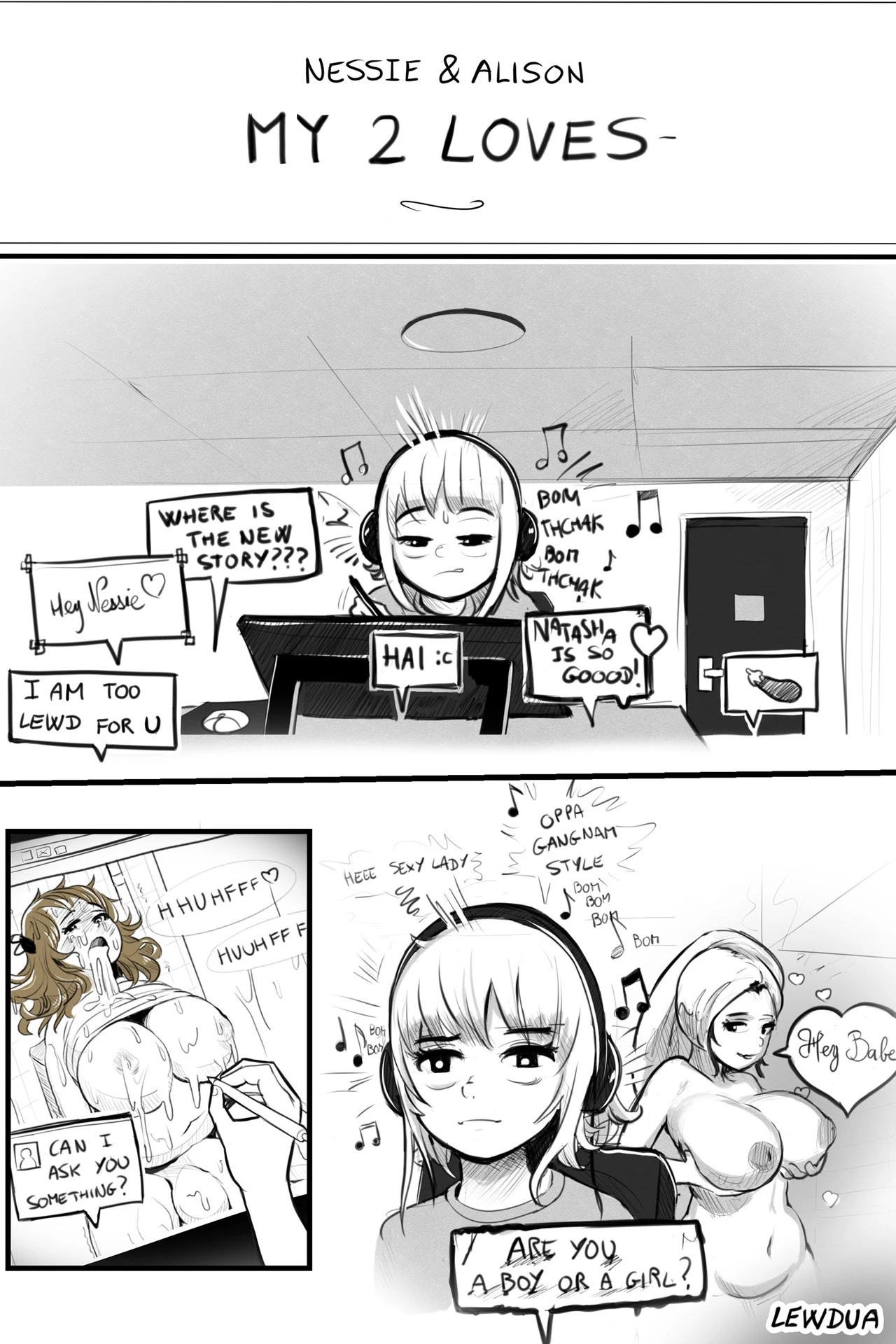 [Lewdua] “My Two Loves” - Nessie and Alison porn comic picture 1