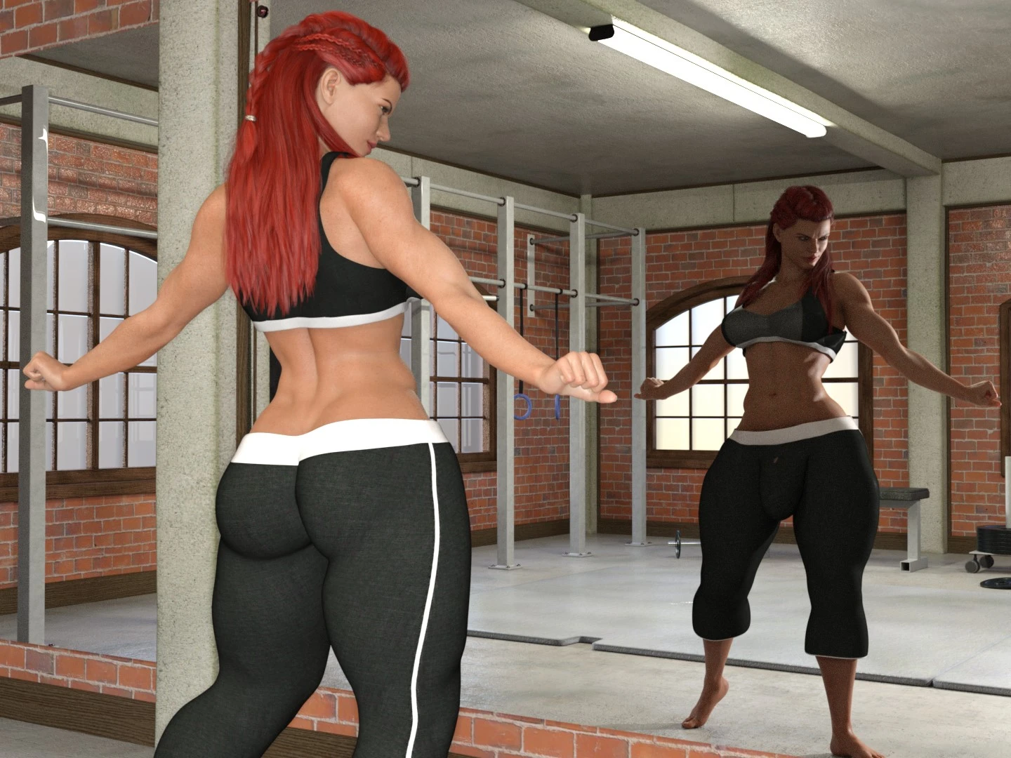 Lexi vs. Trish porn comic picture 1