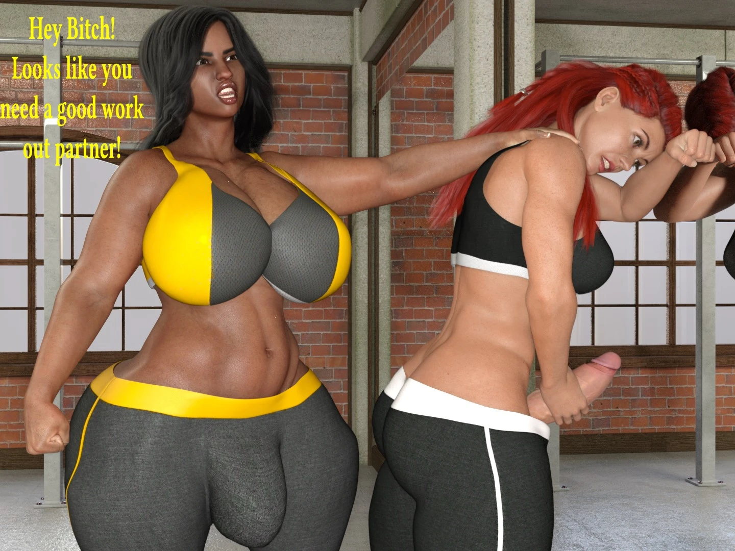 Lexi vs. Trish porn comic picture 4