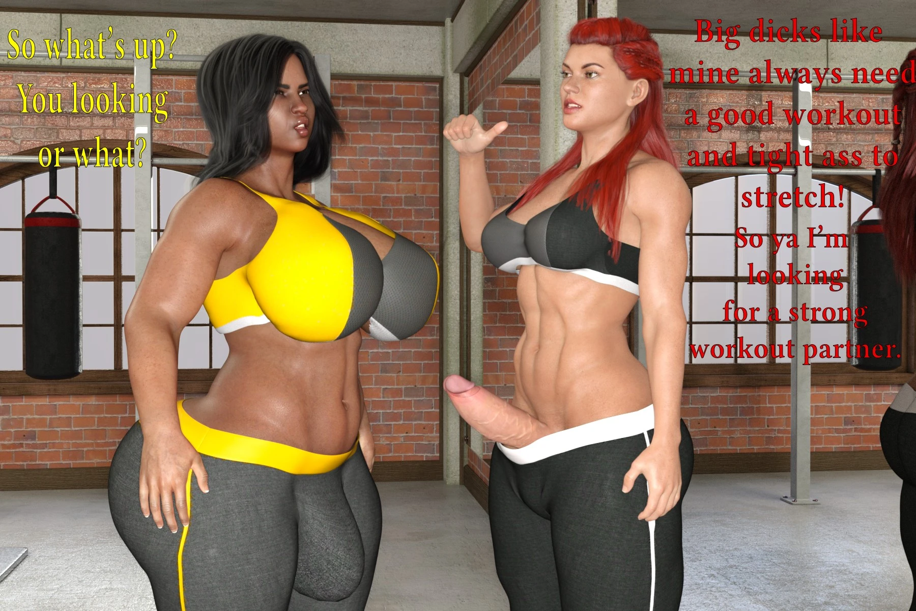 Lexi vs. Trish porn comic picture 5