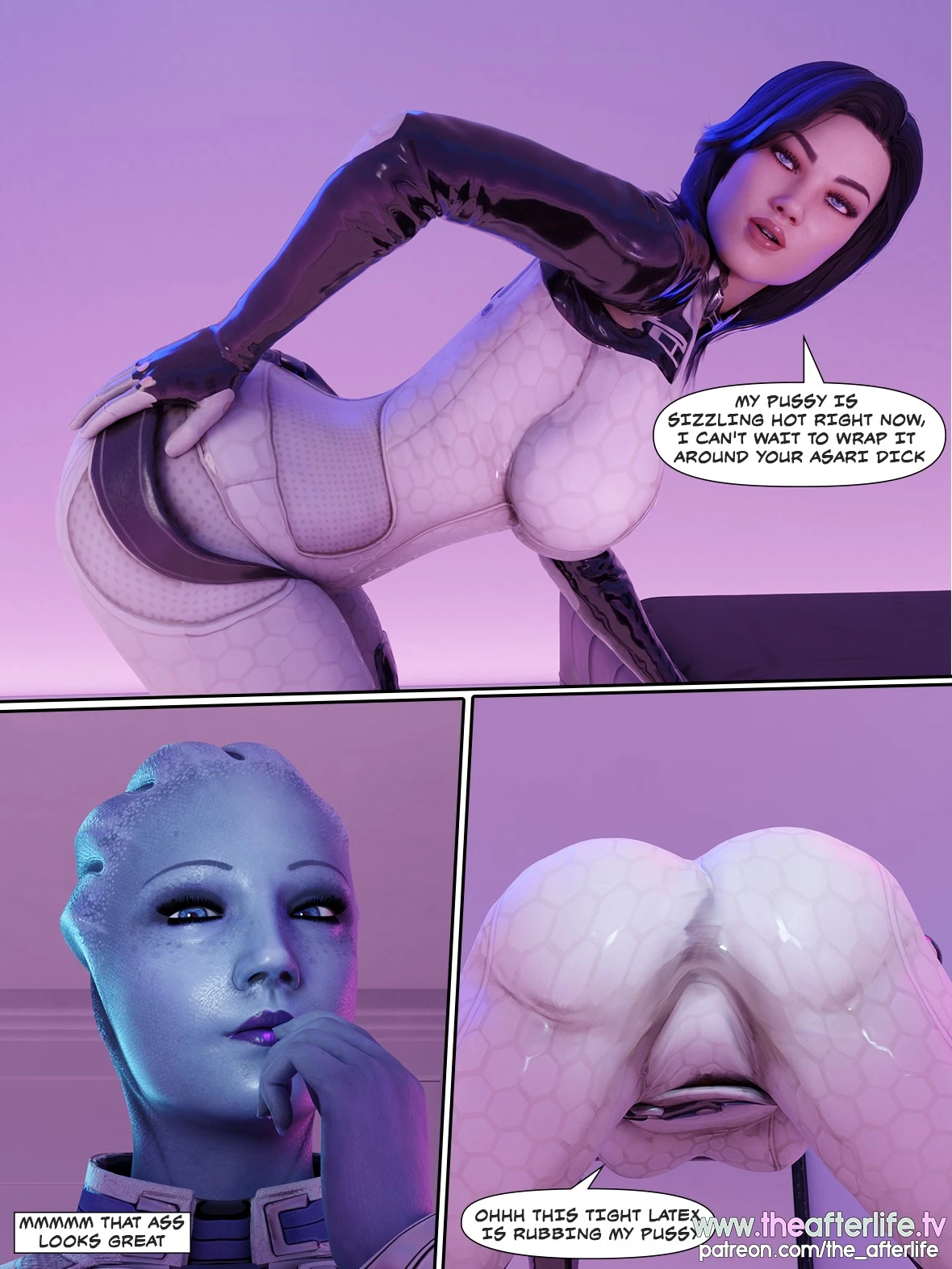 Liara and Miranda 's Night Off porn comic picture 5