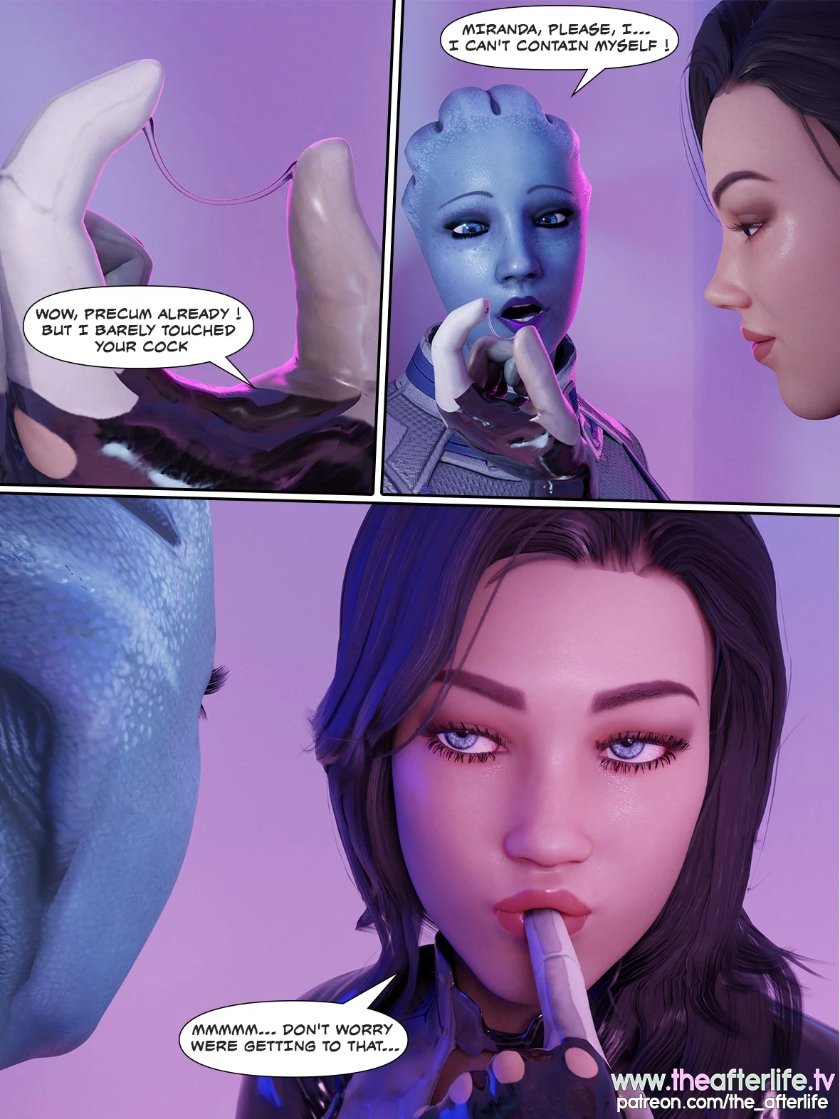 Liara and Miranda 's Night Off porn comic picture 9