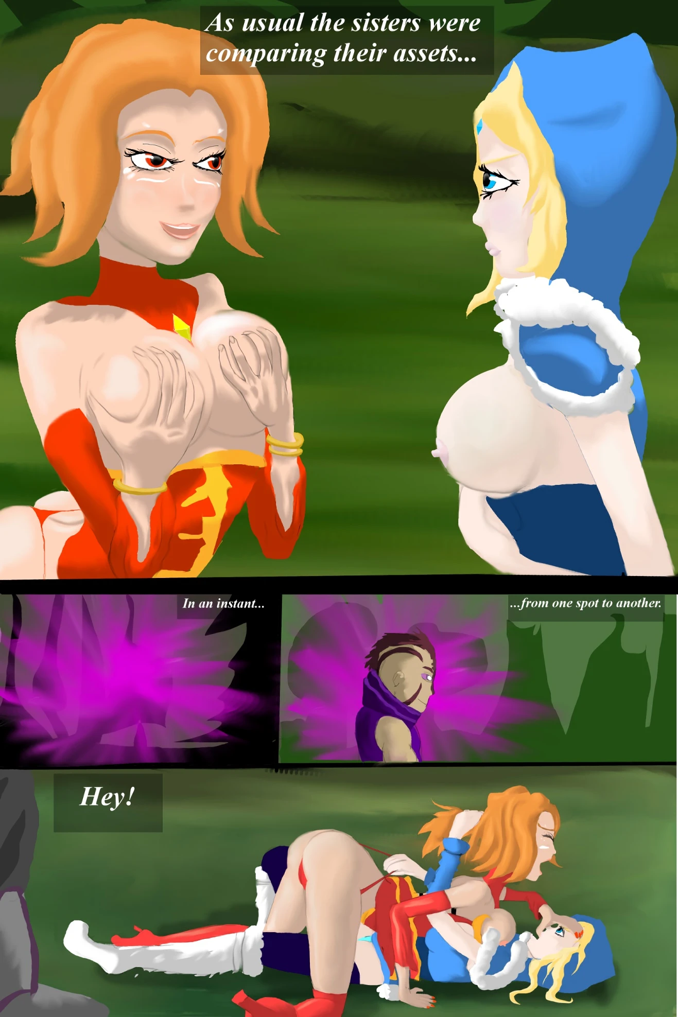 Lina and Rylai porn comic picture 2