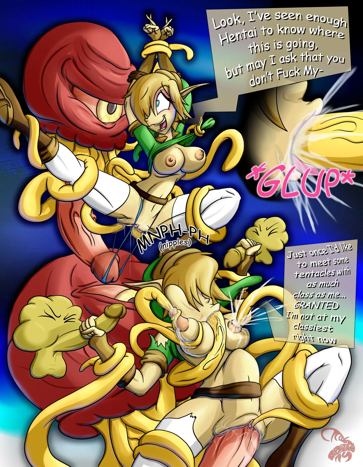 Linkette to the Past porn comic picture 3