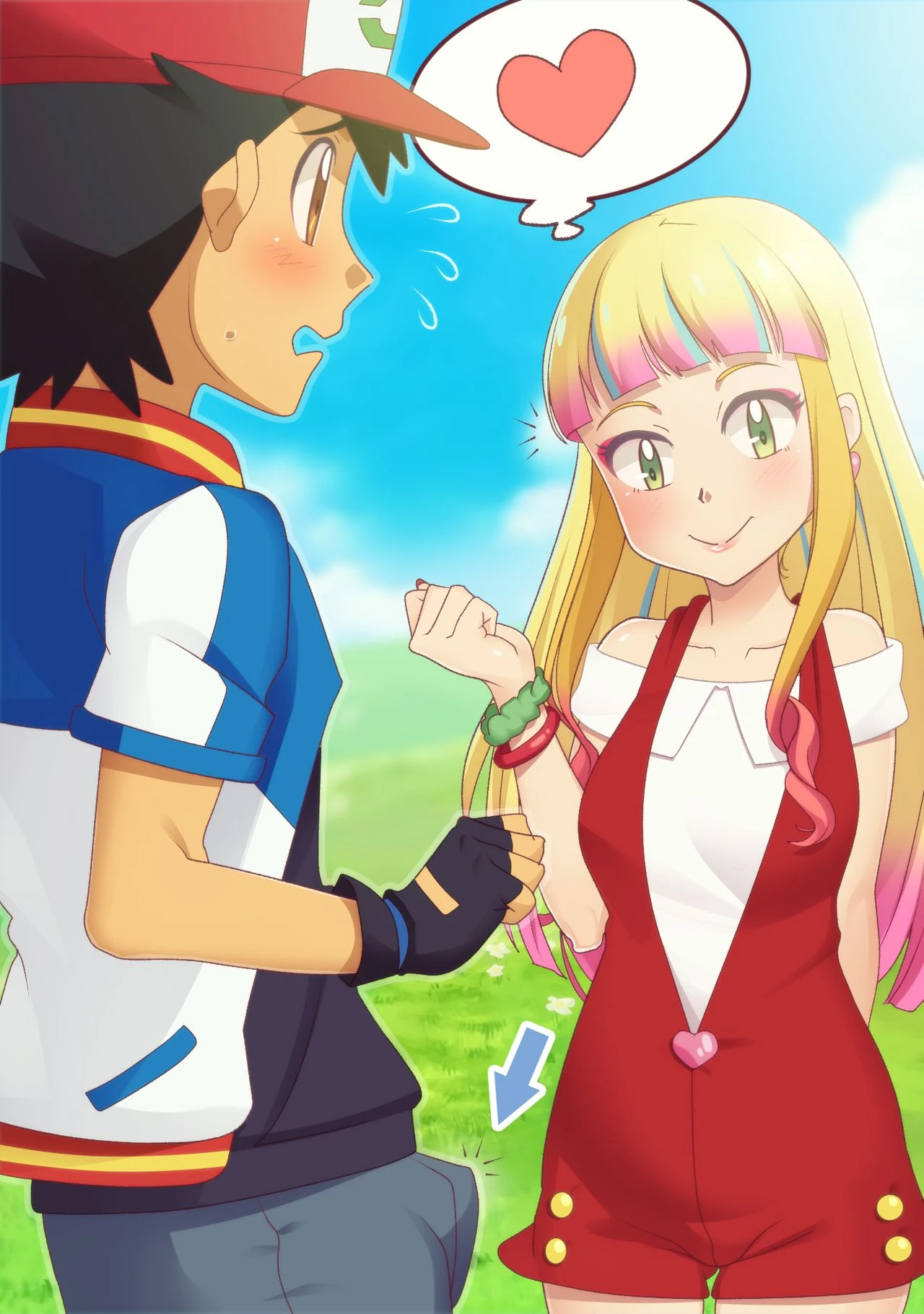 Lisa and Satoshi porn comic picture 2