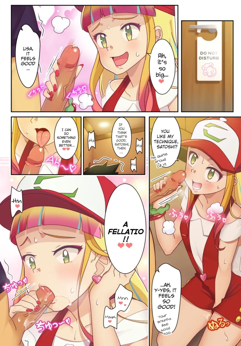 Lisa and Satoshi porn comic picture 5