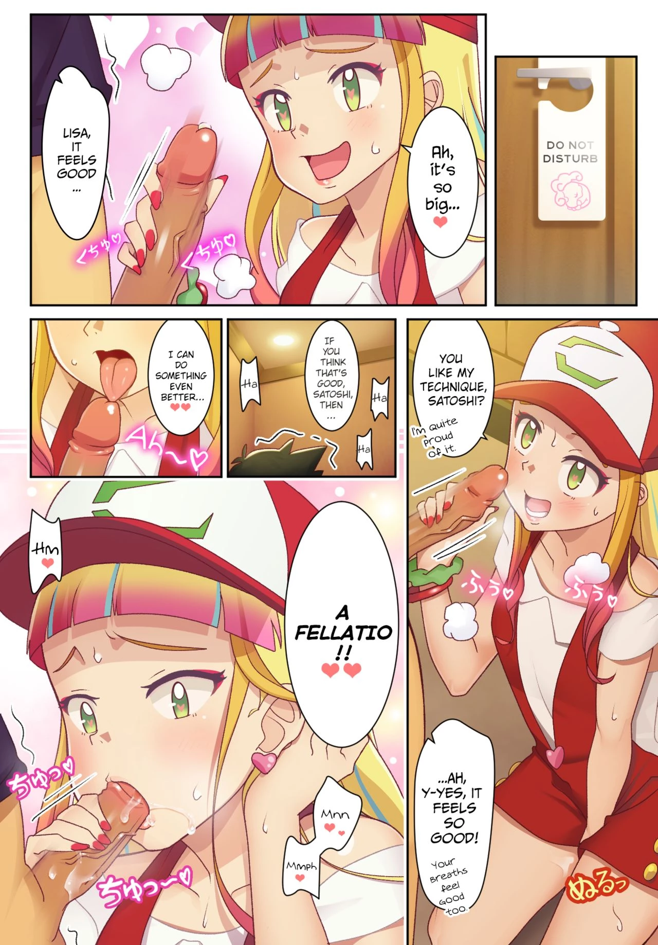 Lisa and Satoshi porn comic picture 5