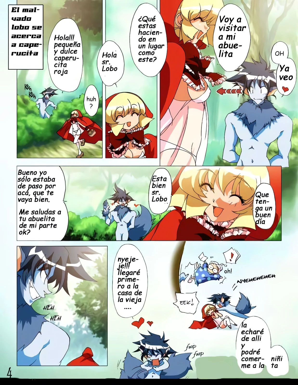 little red riding hood (Spanish) porn comic picture 5