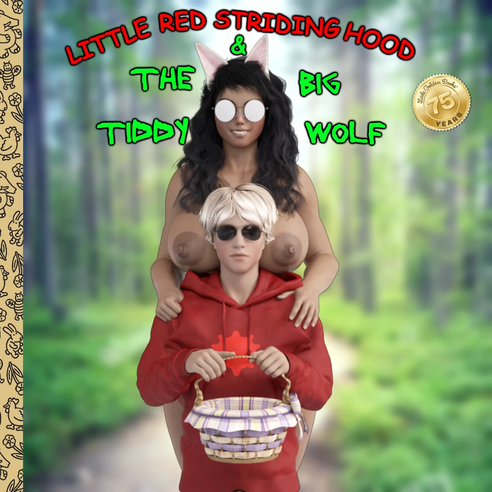 Little Red Striding Hood And The Big Tiddy Wolf porn comic picture 1