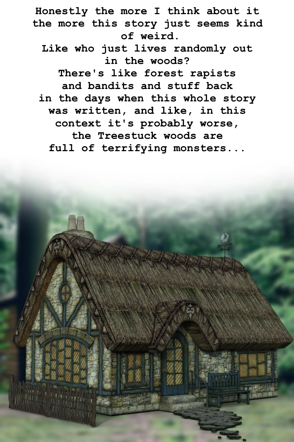 Little Red Striding Hood And The Big Tiddy Wolf porn comic picture 3