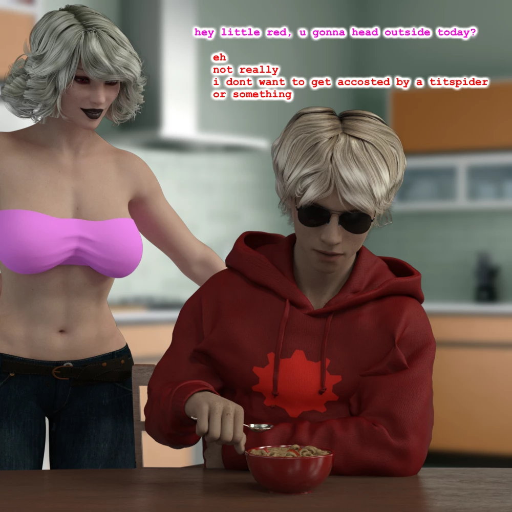 Little Red Striding Hood And The Big Tiddy Wolf porn comic picture 8