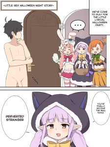 Little Sex Halloween Night Story porn comic picture 1
