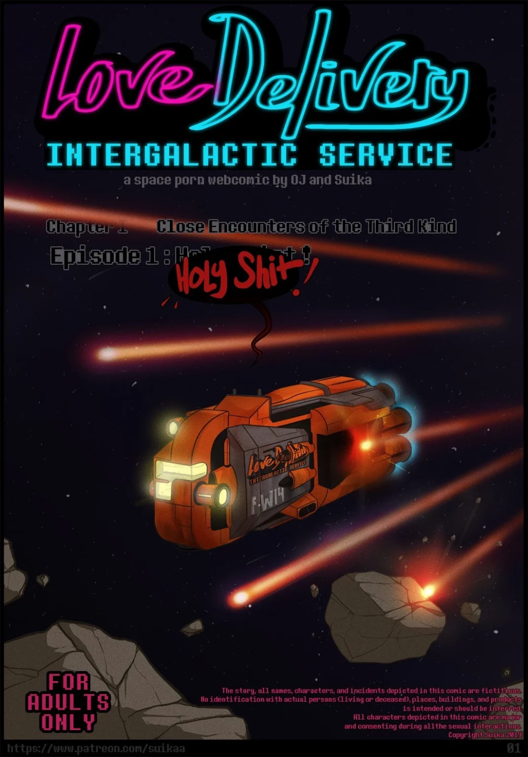 Love Delivery Intergalactic Service porn comic picture 1