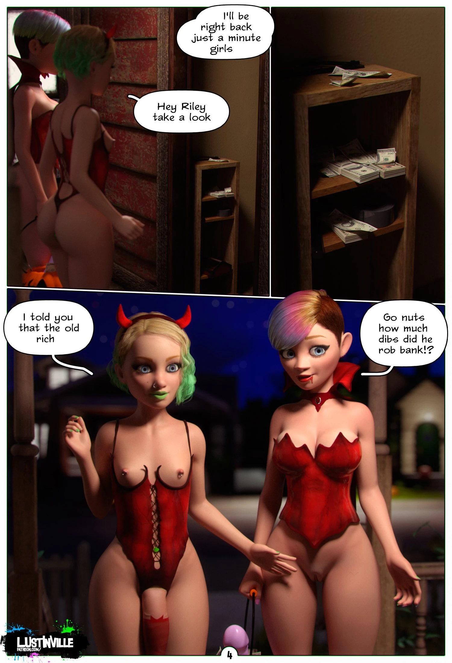 LustInVille 4 - Halloween Treats porn comic picture 4