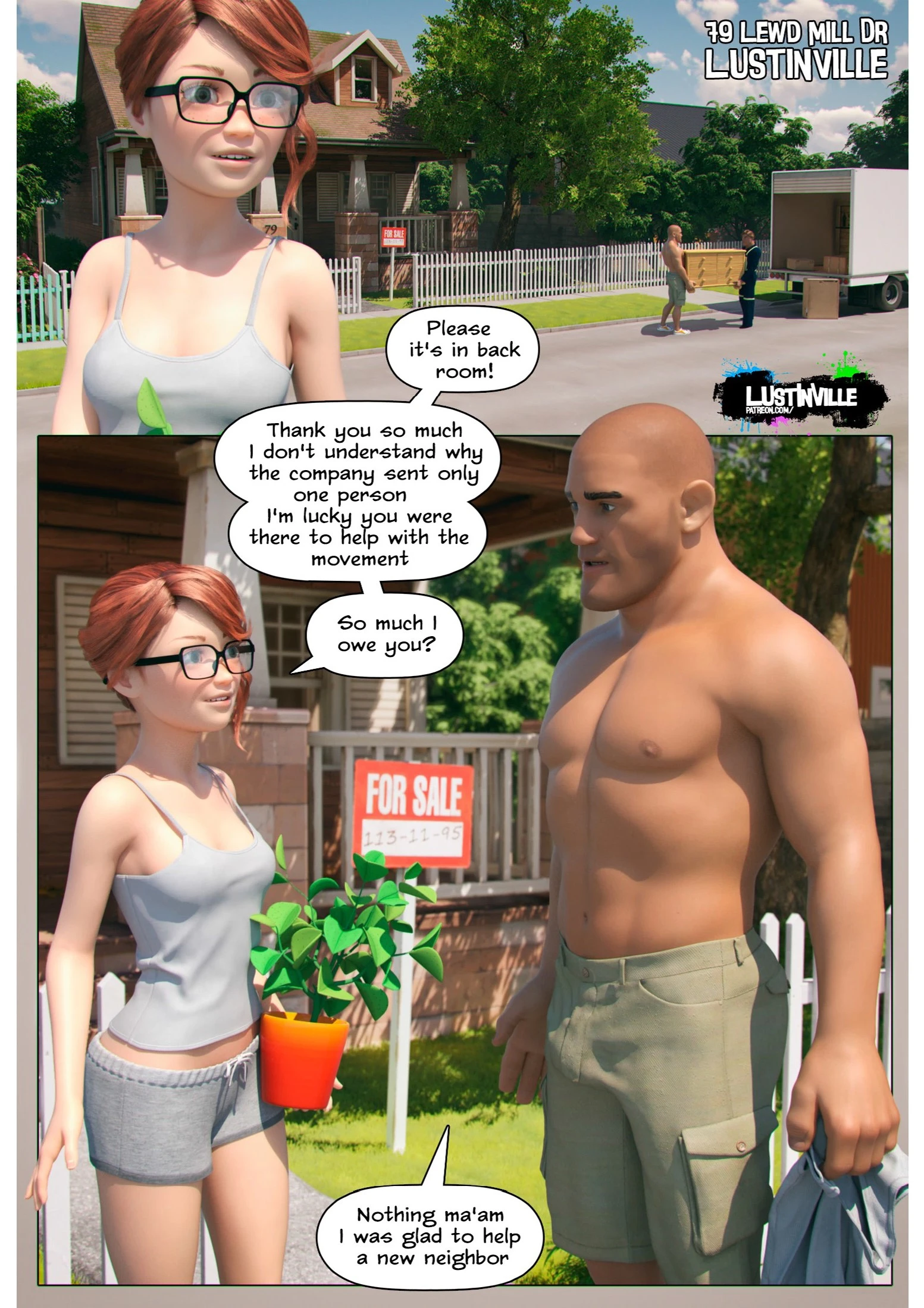 LustInVille Ep. 1 - Noise in the Basement porn comic picture 2