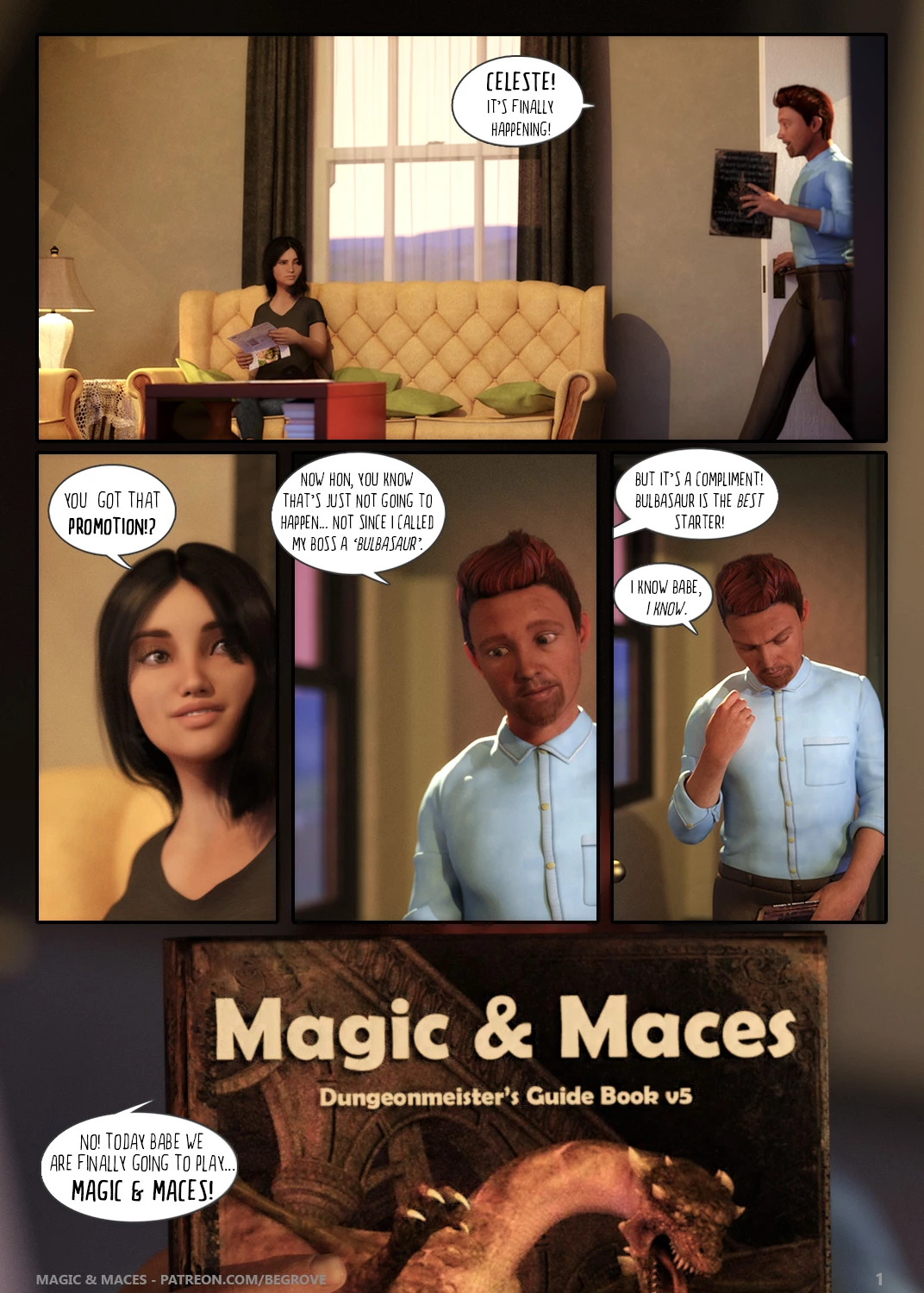 Magic & Maces porn comic picture 1