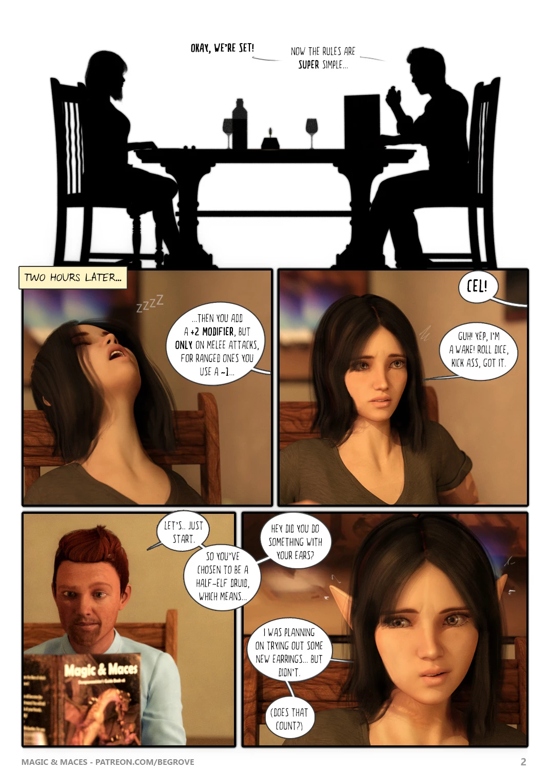 Magic & Maces porn comic picture 2