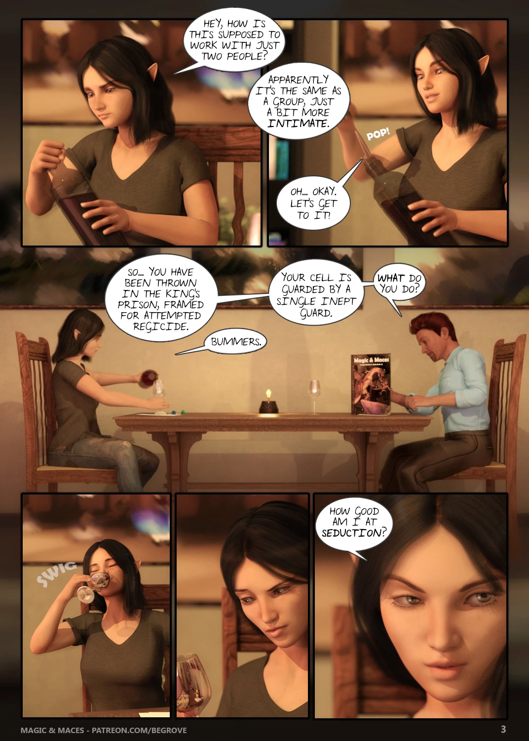Magic & Maces porn comic picture 3