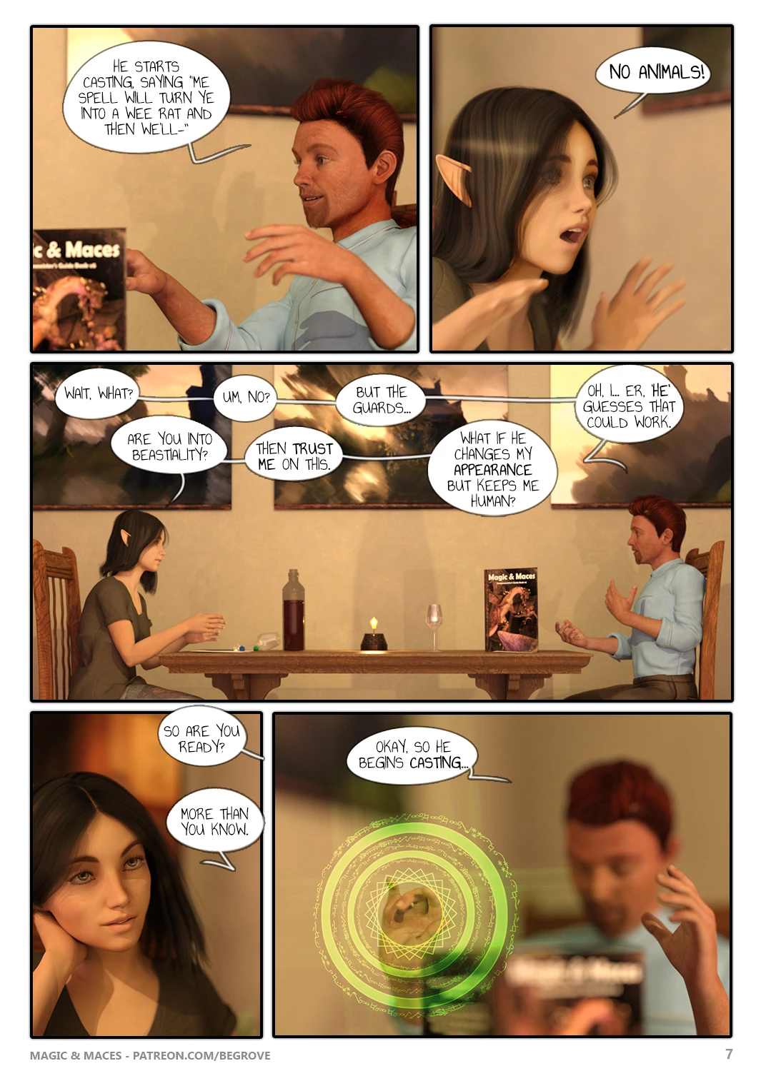 Magic & Maces porn comic picture 7