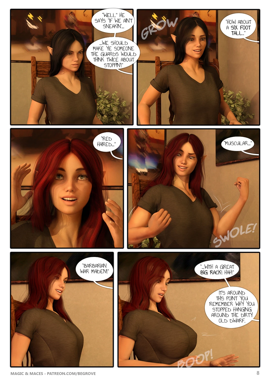 Magic & Maces porn comic picture 8