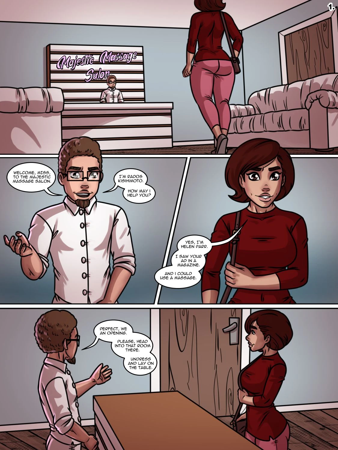 Majestic Massage Salon - Love Stories porn comic picture 1