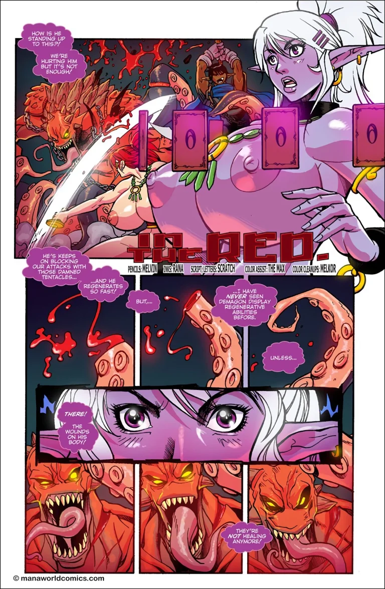 Mana world 12: In the red porn comic picture 1