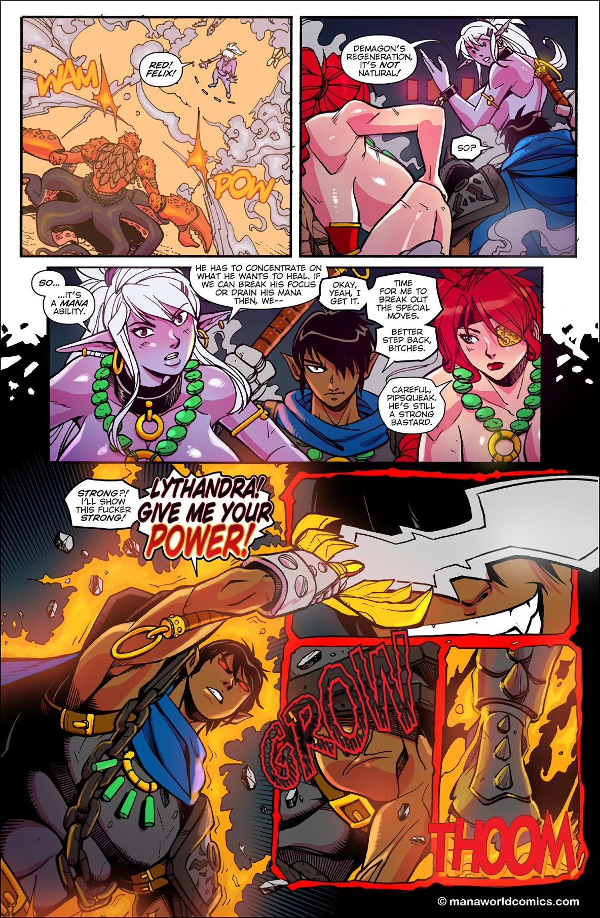Mana world 12: In the red porn comic picture 2