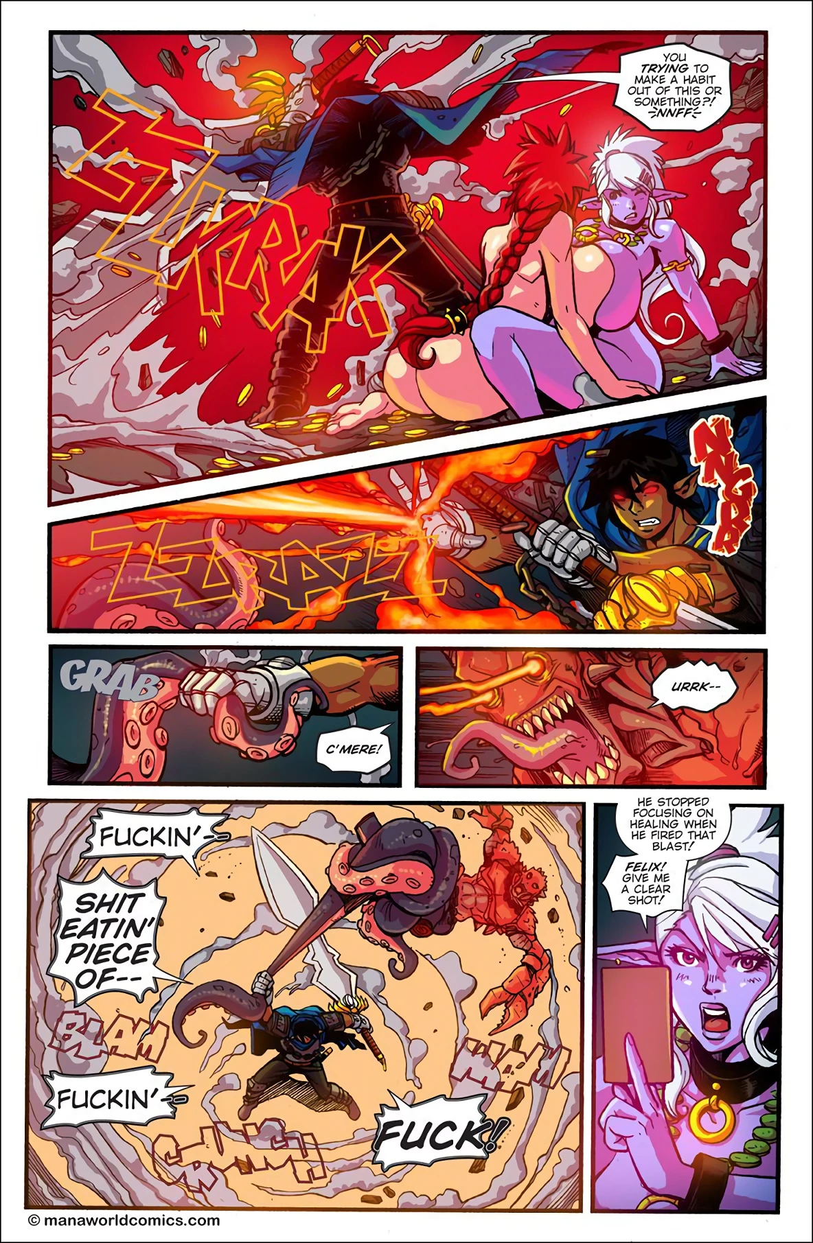 Mana world 12: In the red porn comic picture 6