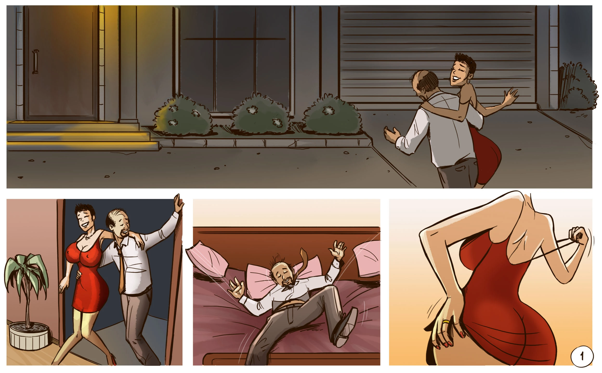 Margarita : drunken room swap porn comic picture 2