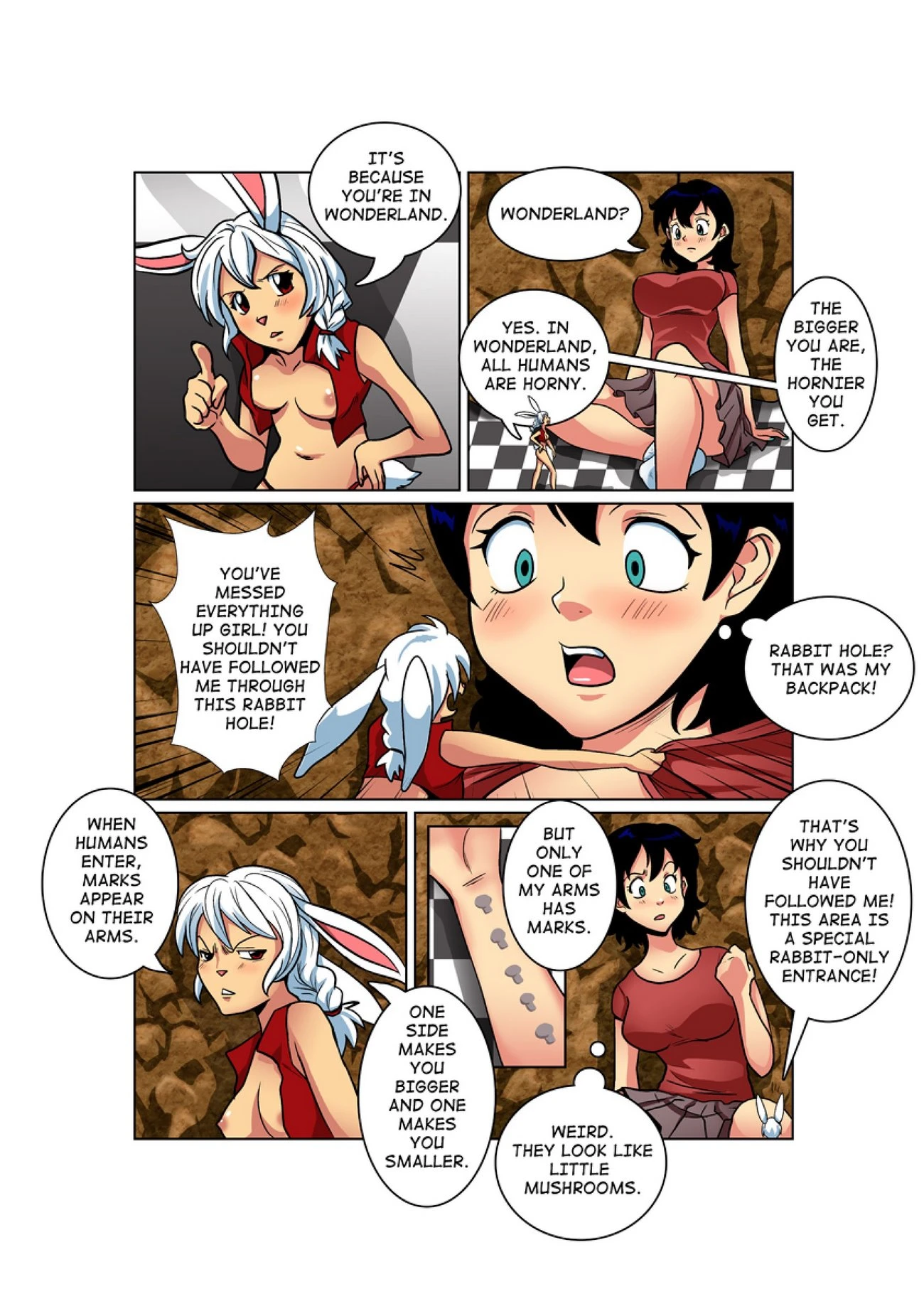 Marie in Wonderland porn comic picture 7