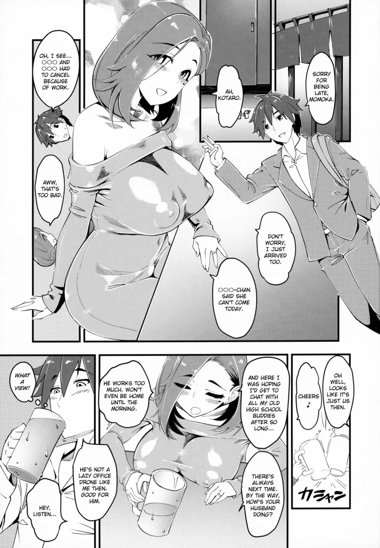 Married Woman Creampied by a Former Classmate porn comic picture 2
