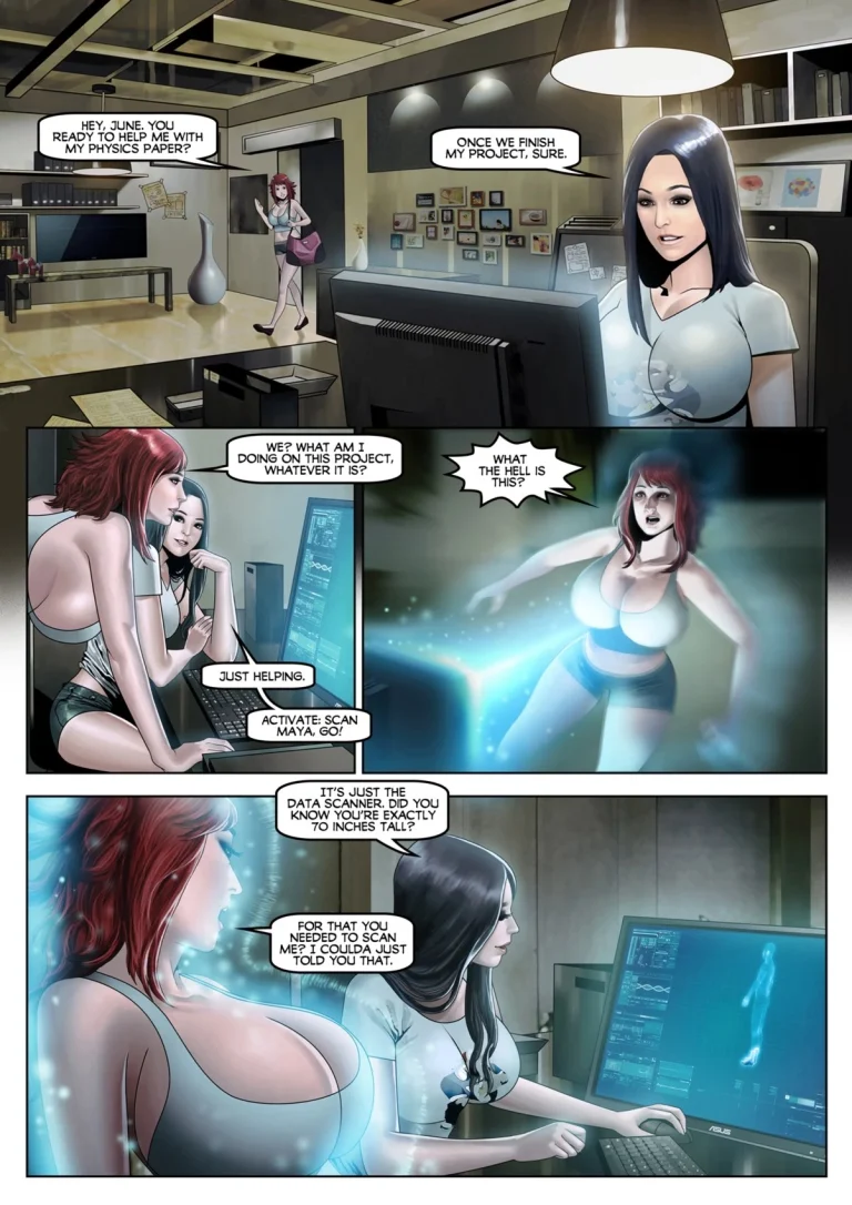 Maya and June porn comic picture 3