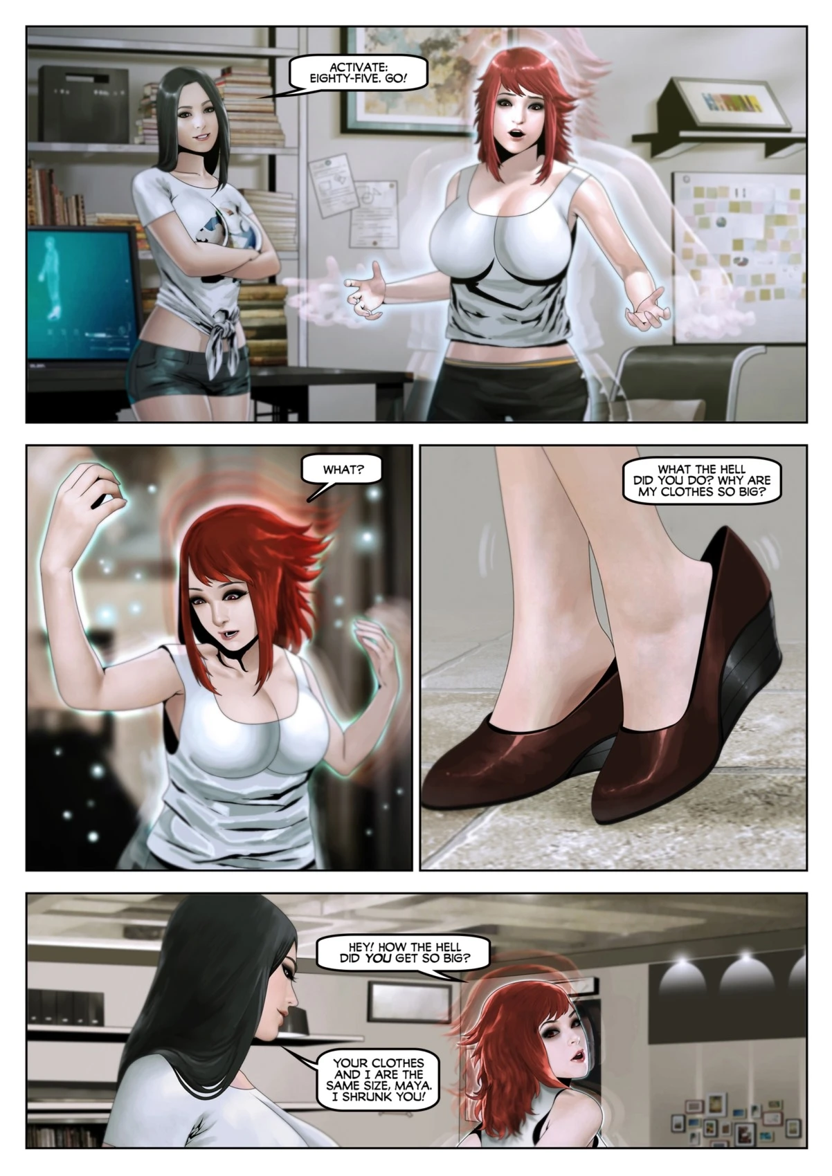 Maya and June porn comic picture 4