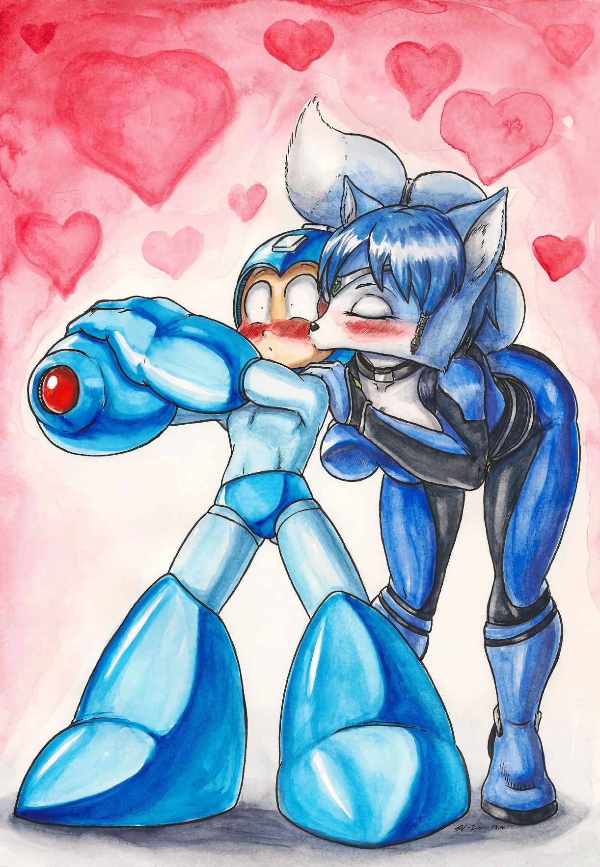 Megaman x Krystal porn comic picture 1