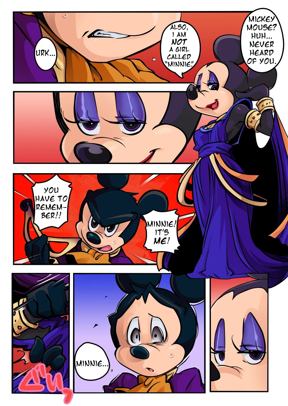 Mickey and The Queen porn comic picture 1