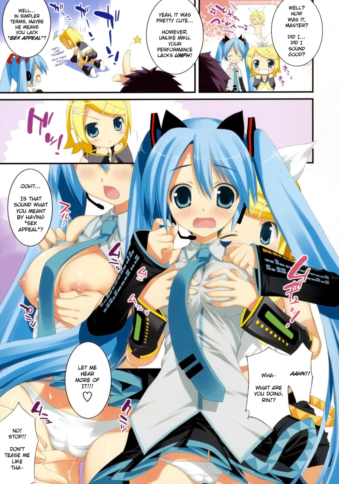 MIKU x RIN porn comic picture 7