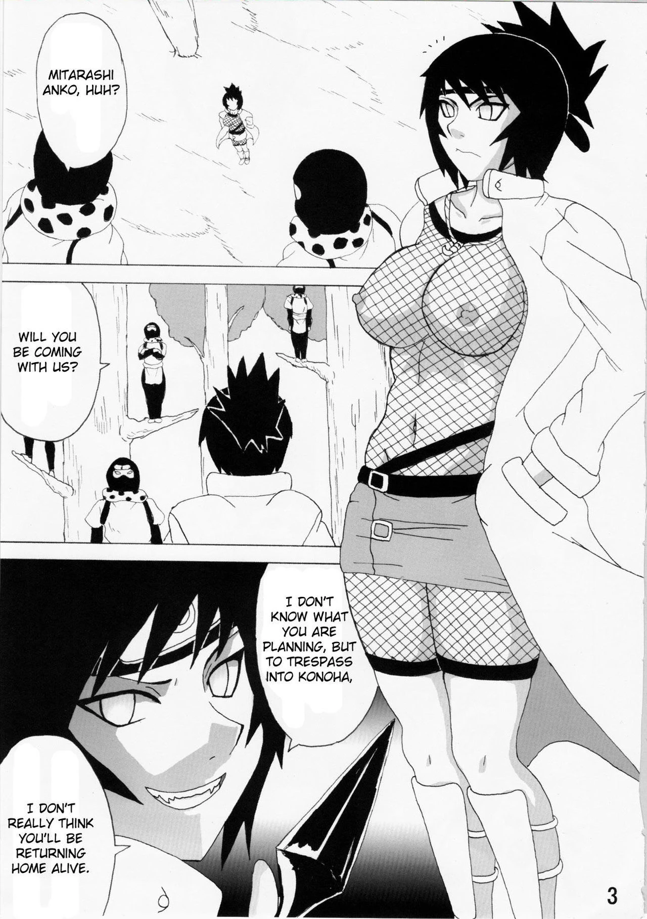 Mitarashi Anko Hon porn comic picture 4
