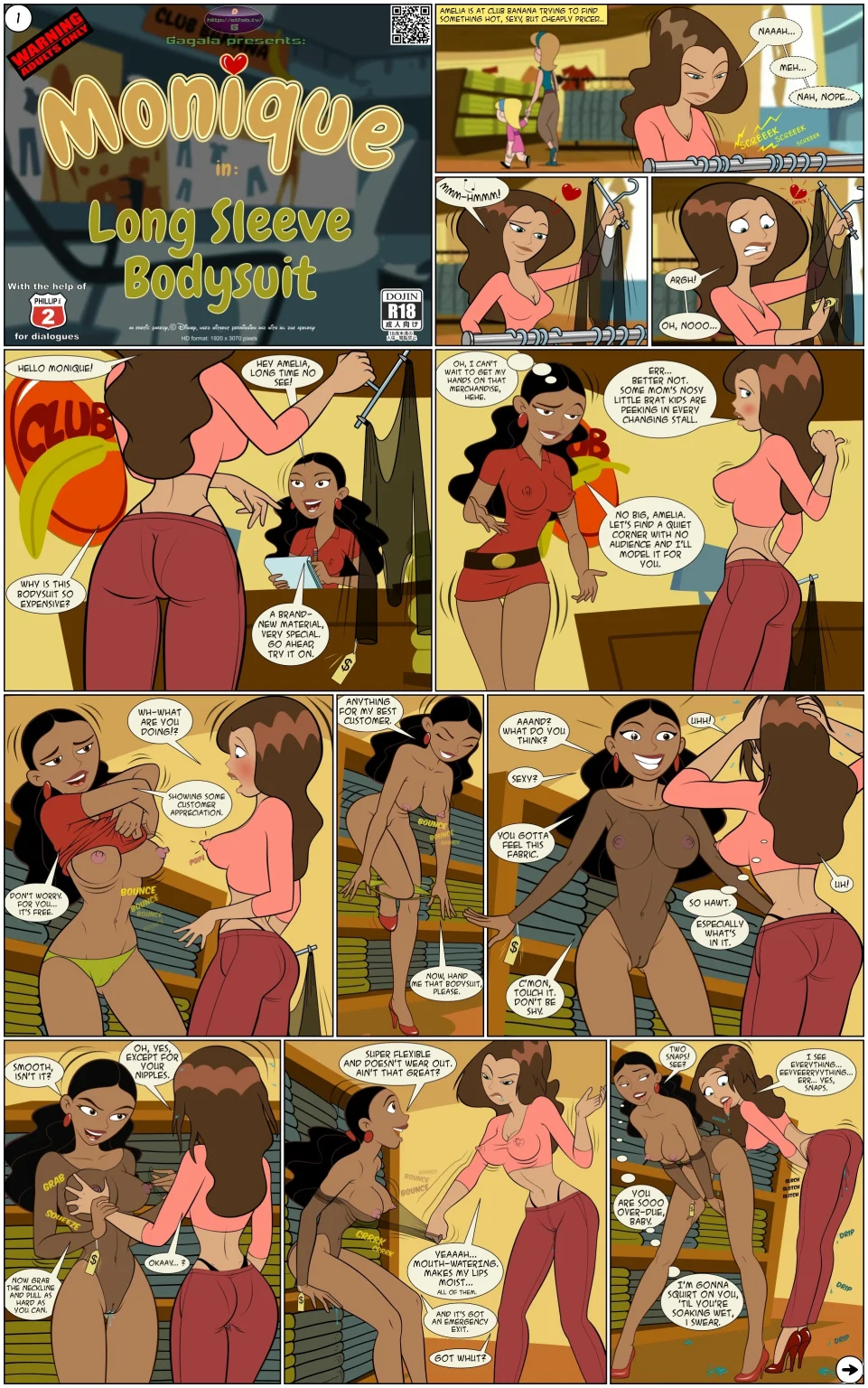 Monique porn comic picture 1
