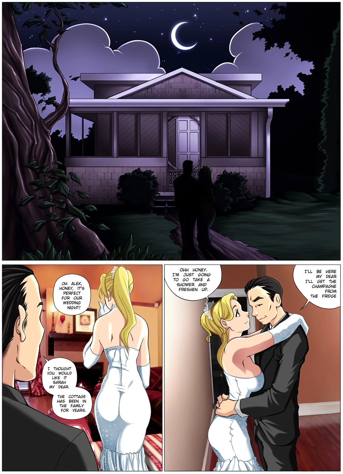 Monster Wedding Night porn comic picture 2